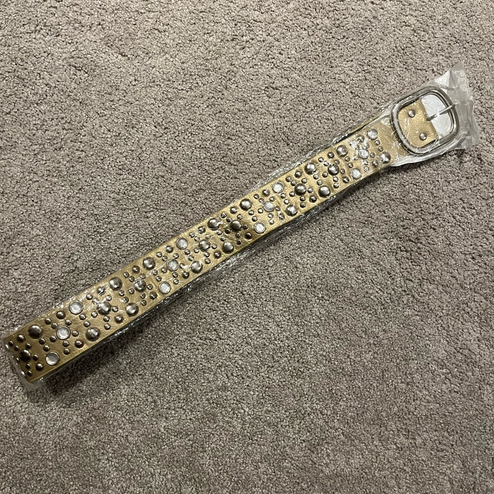 DEADSTOCK y2k gold belt - S/M